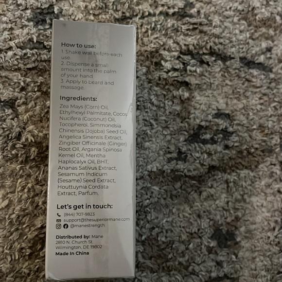 Mane beard growth oil new sealed in box - Picture 2 of 4